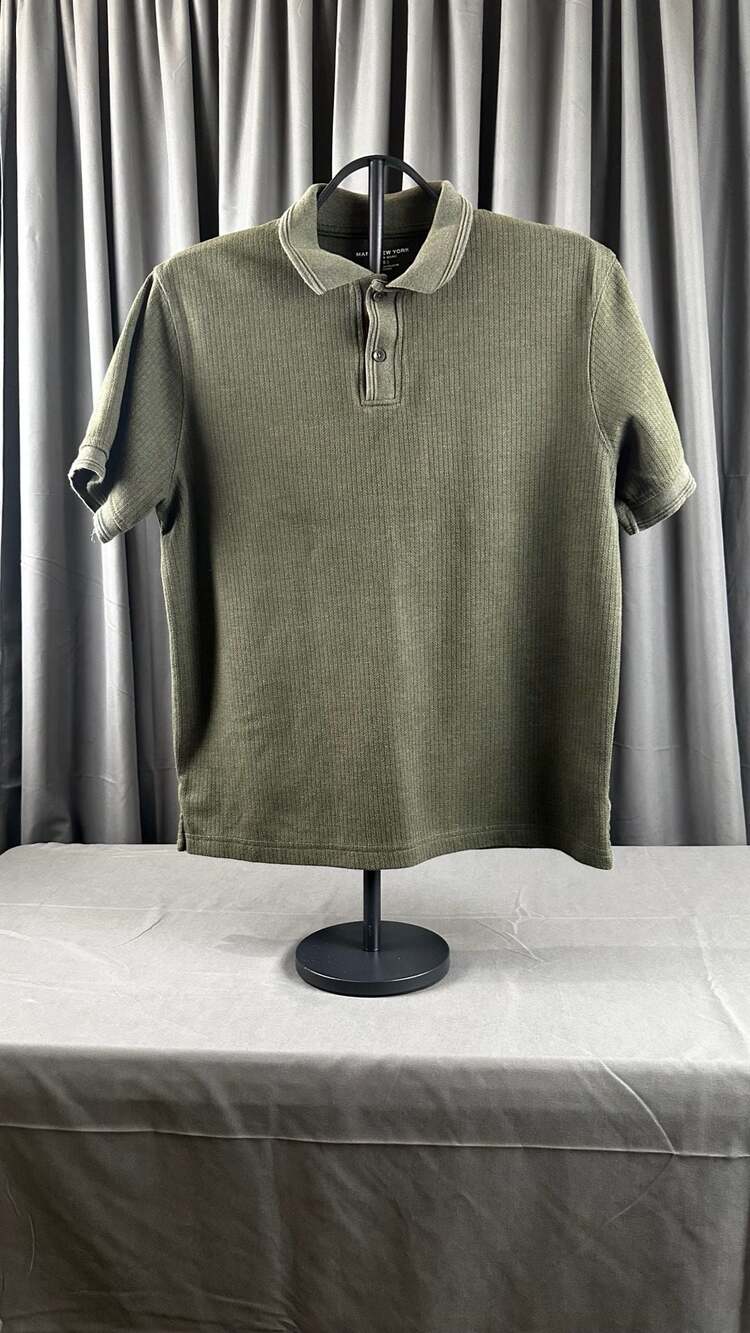 Marc New York Andrew Marc Polo Shirt Size L Green Knit